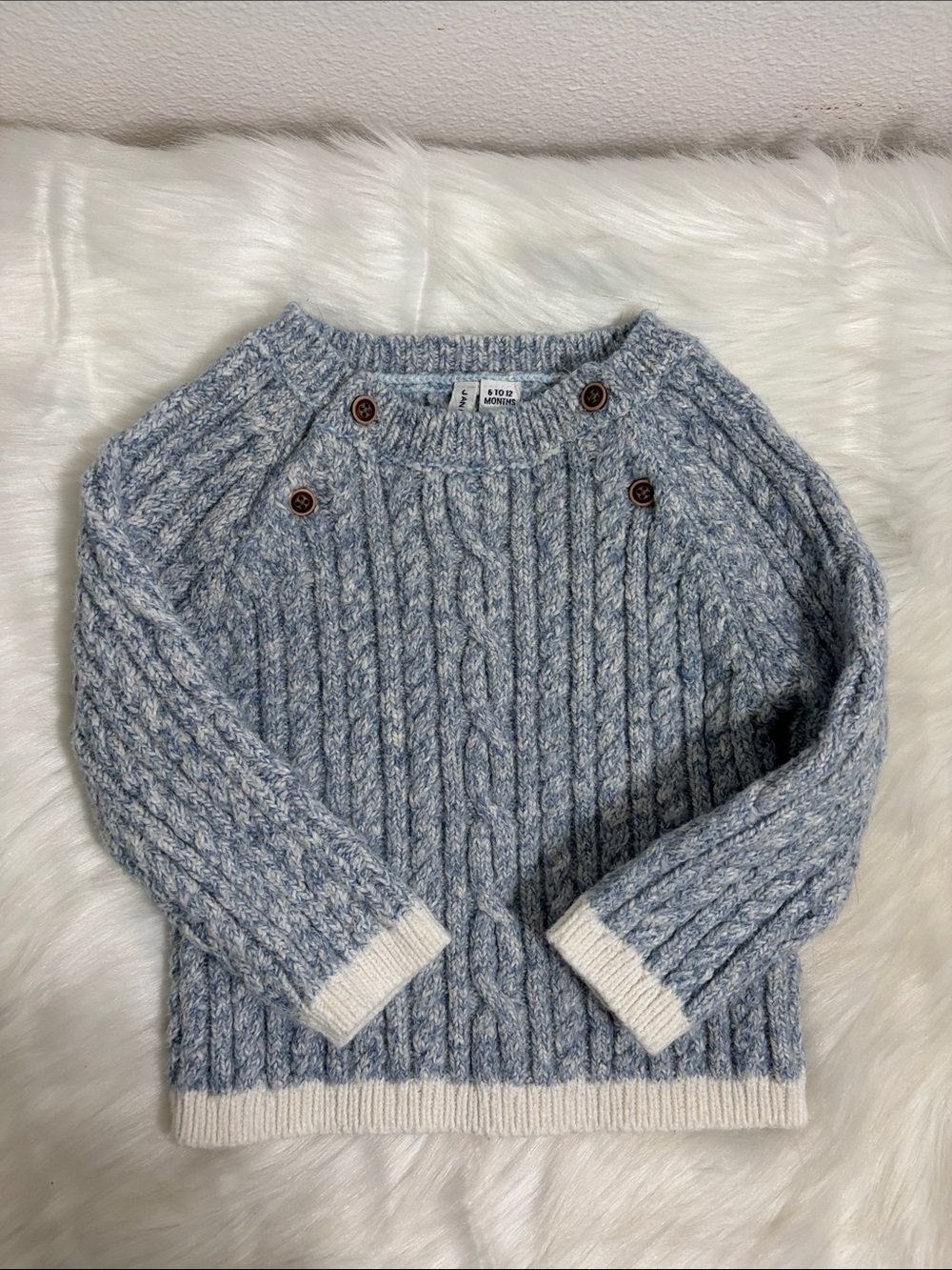 Janie and Jack Knit Sweater & Navy Pants Set - Picture 5 of 8
